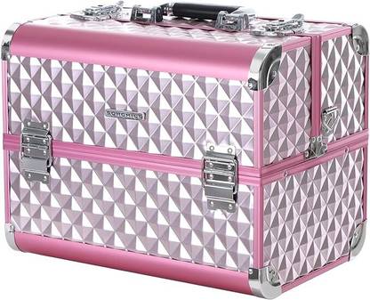 Yentra Cosmetic Vanity Case, Portable Carrying with Handle, (Lockable) 36 x 28 x 23 cm Different compartments and sections to separate your makeup items. Vanity Box