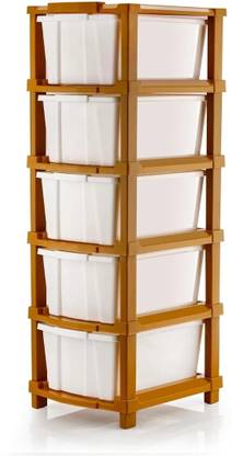 Nejadhari 5 Layer Plastic Drawer Organizer Self Standard Rectangular Multi-Functional Storage Drawer Cabinet Vanity Box