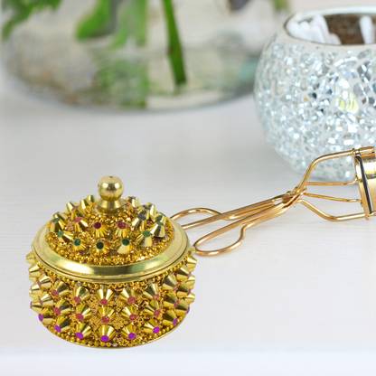 DIVINEDECOR Handmade Kumkum Box for Unique Craftsmanship Sindoor Box Vanity Box