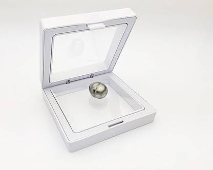 TEZ RAFTAAR Gemstone Box, PE Film Jewellery Box, Coin Storage Box For Display Gemstone (White Size - 11 x 11 x 2 Cm - 1 PCs) Vanity Box