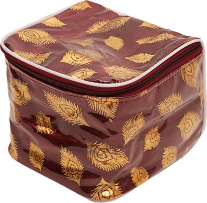 Niya Jewellery Storage Box With 10 Zipper Pouches 16x15x18 Multi Purpose Jewellery Storage Vanity Box Vanity Box