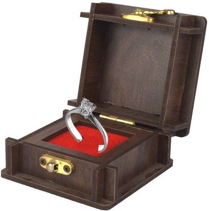 PRIYANSHIMPEX Wooden Ring box Sophisticated Wooden Ring Presentation Box Vanity Box