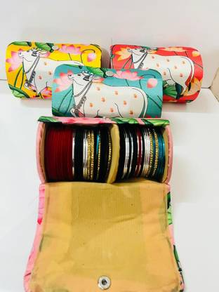 Aaina creations Bangle Box Cardboard box Pack of 4 jewellery Vanity Box