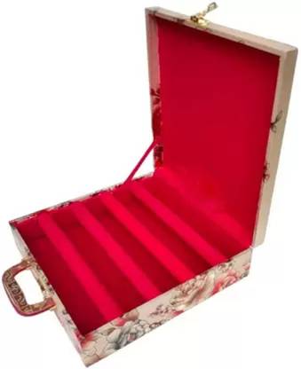 CGC Premium Quality Bangle Box With 4 Rods And Number Lock system To Carry Bangles. Storage Box, bangle box Vanity Box