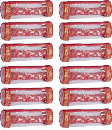 Home Style India Single Rod Travel Bangle Pouch Wardrobe Organizer For Girls Vanity Box