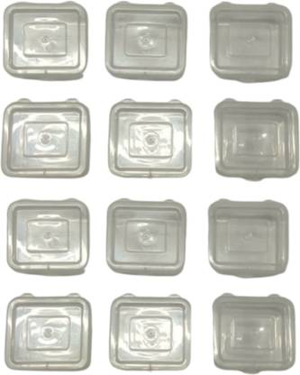 S Mark Mini Transparent Box For Multi Purpose Usage | Pack of 12 | PLASTIC Vanity Box
