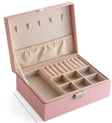 GVJ TRADERS Jewelry Organizer, Clear Earring Box vanity box Vanity Box