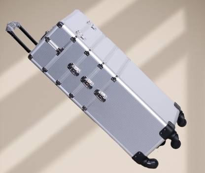 Bridal Roxracer Big Silver Trolley 5 Layer Multi Purpose Vanity Box