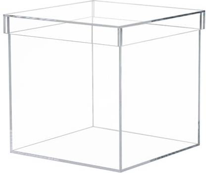 smyalifox Acrylic Storage Box With Lid (Size 6x4x4 Inch Thik 4mm) Coiour Transparent/Clear Box With Lid Vanity Box