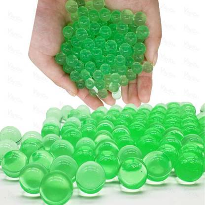 VikriDa Gel Blaster Refill Ammo 20,000 Green 7–8mm Water Beads Non-Toxic (Pack of 2) Vase Filler