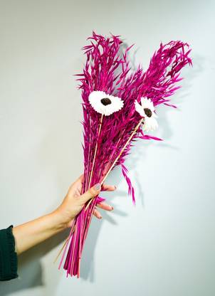 ArteCasa pink oats sunflower bunch Vase Filler