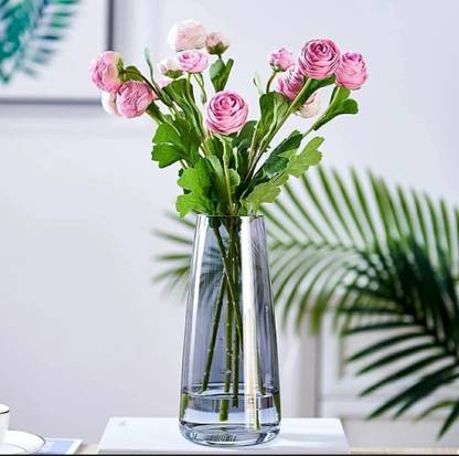 AGAMI Beautiful Round Pot Decorative Vase Glass Vase