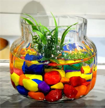 lhc Glass Vase for Centerpieces, Decorative for Home & Office Glass Vase