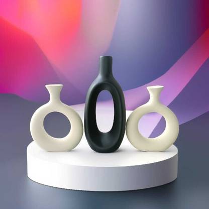 GOODVIBES Fusion_Donut_Bottle_Vase_Set Ceramic Vase