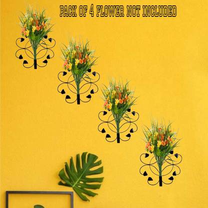ISHA TOUCH METAL KING RA Touch Vase-Combo of 4 wall hanging flower Vase Iron Vase
