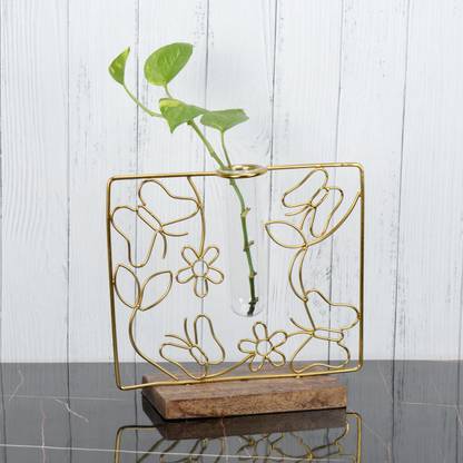 Maison Modern Opulent Butterfly Gold BudVase Planter Iron Vase