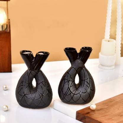 SOMUDEE Black Do shanki vase Ceramic Vase