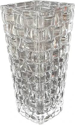 rizz Daimond cut glass vase for home decor Glass Vase
