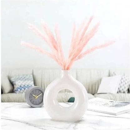 Saikara Collection Collection Donut Shape Plastic vases Office Desk Flower Vase Pack of 2 Plastic Vase