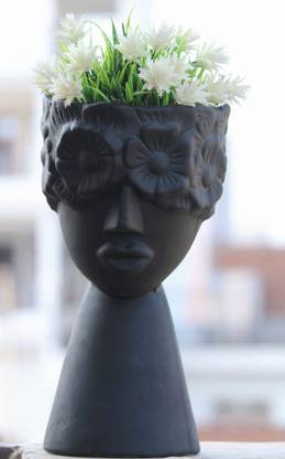RanaOnlineStore High quality modern doll face planter for garden decor, Home Decor Ceramic Vase