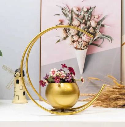 Zuan Store Decorative Moon Vase For Home Decorations Iron Vase