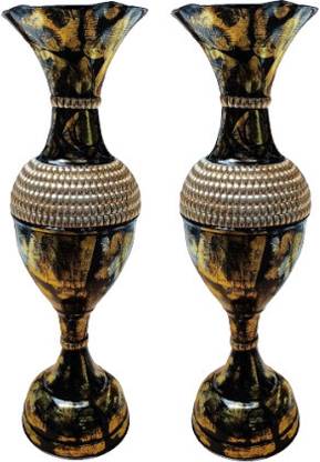 Procyon Iron Vase (24 inch, Gold) Iron Vase