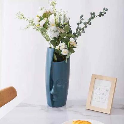 D-mark Fancy & Designer Flower Vase For Wedding Office Home Hotel, Simulation Glaze Plastic Vase