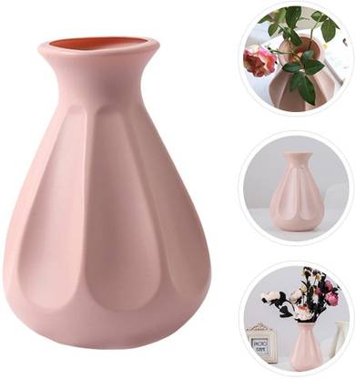 D-mark Fancy & Designer Flower Vase For Wedding Office Home Hotel, Simulation Glaze Plastic Vase