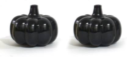Nestloom Decor Ceramic Pumpkin Vase Set of 2 | Modern Home & Office Decor | Stylish Planters Ceramic Vase
