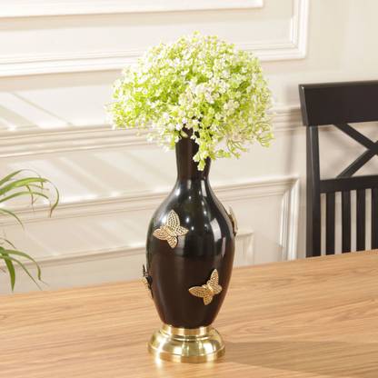 V DECORE Metal Flower Vase for Living Room, Bedroom & Office Iron Vase