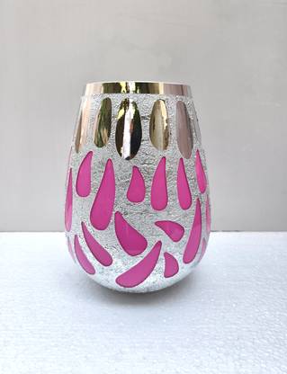 M S G HANDICRAFTS Decorative big flower vase Glass Vase