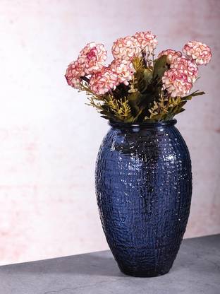 Goodhomes Color Glass Flower Vase HP65-NAVY-BLUE Glass Vase