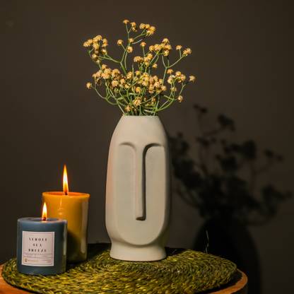 THE DECOR MART Face Vase Ceramic Vase