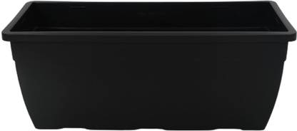 Home Bloom Rectangular Plactic Vase for Plants Home Decor, Office, Living Room, Bedroom Plastic Vase