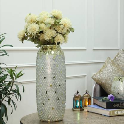 CURIO CART Mosaic Vase Glass Vase