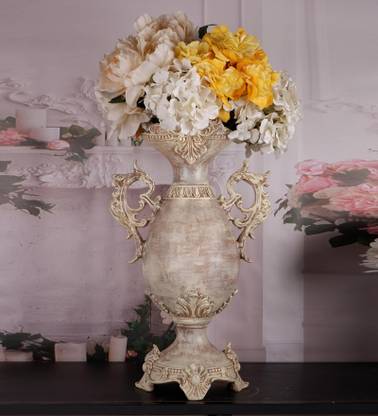 THE WHITE INK DECOR Royal Victorian VASE Resin Vase