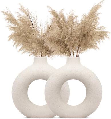 claay craft donut 6.2 inch set of 2 ceramic vases Copper Vase