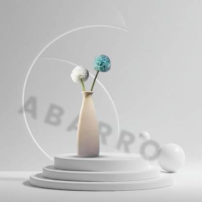Abarro Bottle Shape Flower Vase for Office Table, Living Room, Center Table Resin Vase