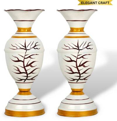 Elegent Craft IRON VASE White special piece for home and office decoration Iron Vase