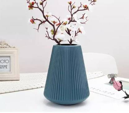 D-mark Fancy & Designer Flower Vase For Wedding Office Home Hotel, Simulation Glaze Plastic Vase