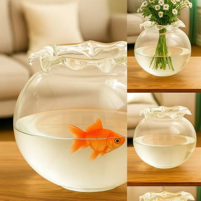 shobhana enterprises DECORATIVE GLASS JHALAR 6" Glass Vase