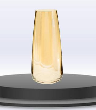 SNSHOPEE Beautiful Round Pot Decorative Vase Glass Vase