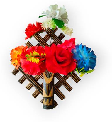 HakSap Wall Hanging Flower Vase Without Flower | Flower Stand For Home (glossy) Bamboo Vase