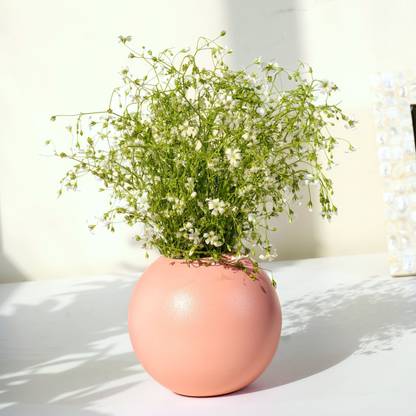 BEHOMA Metal Ball Flower Vase for home decor, Small (Flower not Included) Iron Vase