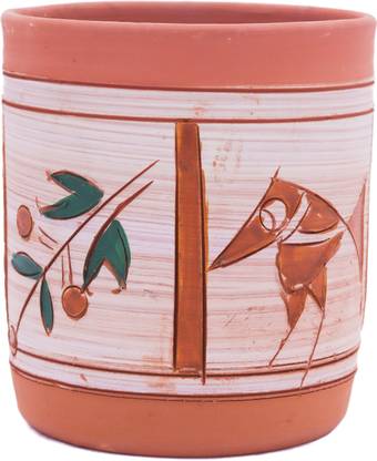 Mrit craft Rustic Terracotta Vase – Pot for Home & Office Decor Terracotta Vase