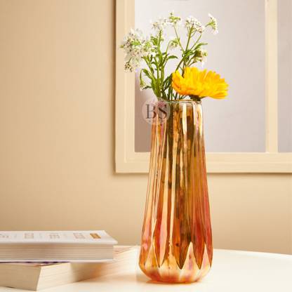 BS AMOR Bs amor Vase Diamond Facet Handmade Modern Large Flower Vases Glass Vase