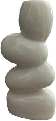 VIBHSA Modern Ceramic Vase for Rustic Farmhouse Decor Ceramic Vase