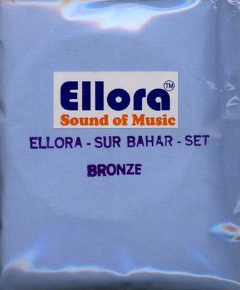 ELLORA Surbahar Strings, Roselu , bronze, Professional, Complete set of strings Veena String