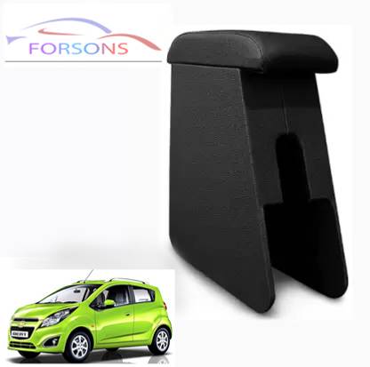 FORSONS Car Arm Rest Wooden Armrest Beige Color with Cushion & Storage Box Car Armrest Car Armrest