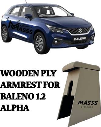 MASSS Beige Wooden Ply Board armrest for 1.2 Alpha Car Armrest